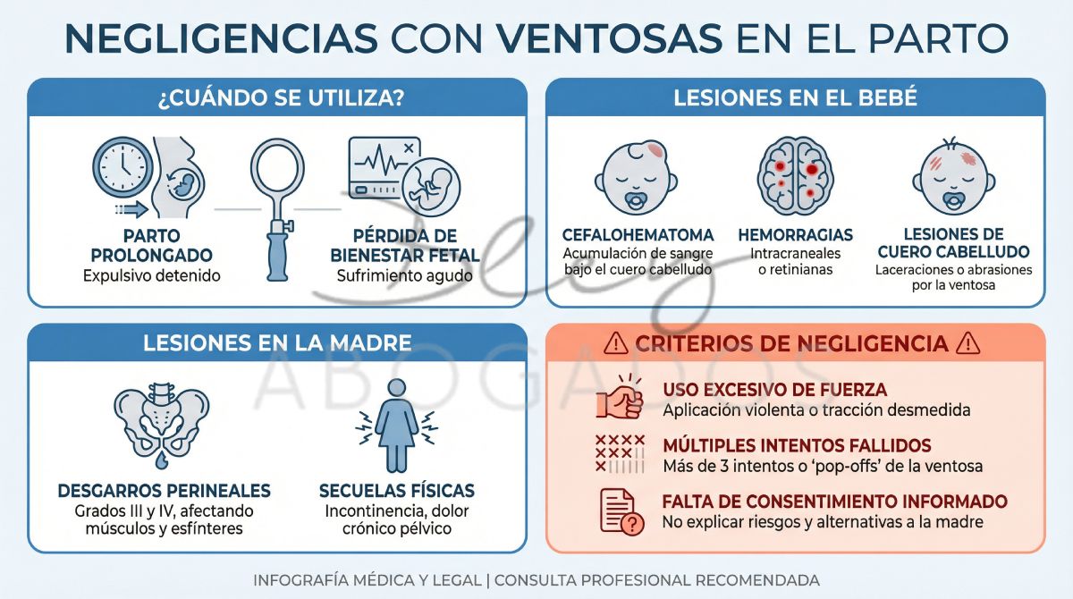 infografia sobre los riesgos del parto con ventosas